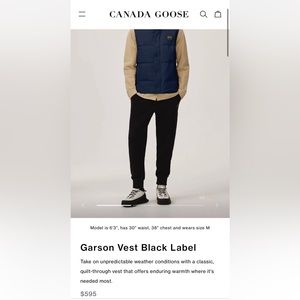 Canada Goose - Garson Vest Black Label